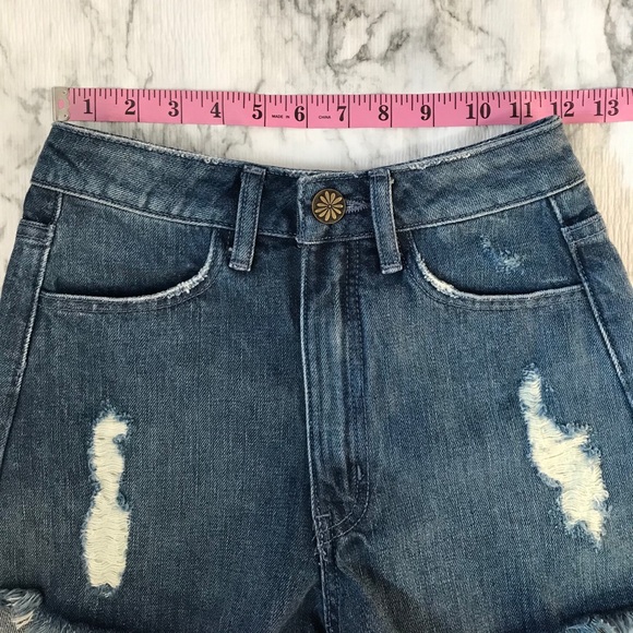 Show Me Your MuMu Houston Denim Short Palm Trees - Picture 9 of 11